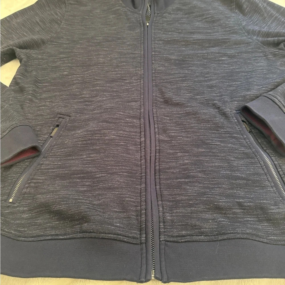 Ted Baker London Men’s Size 6 (2XL) Textured Zip-Up Bomber Jacket